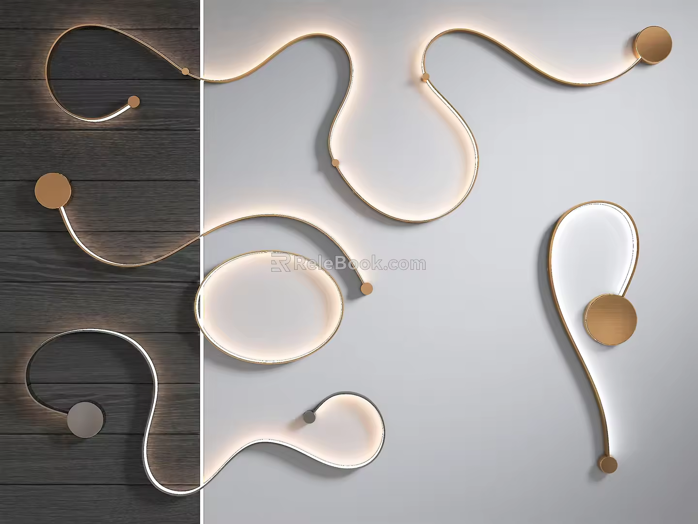 Light Luxury Wall Lamp 3d model