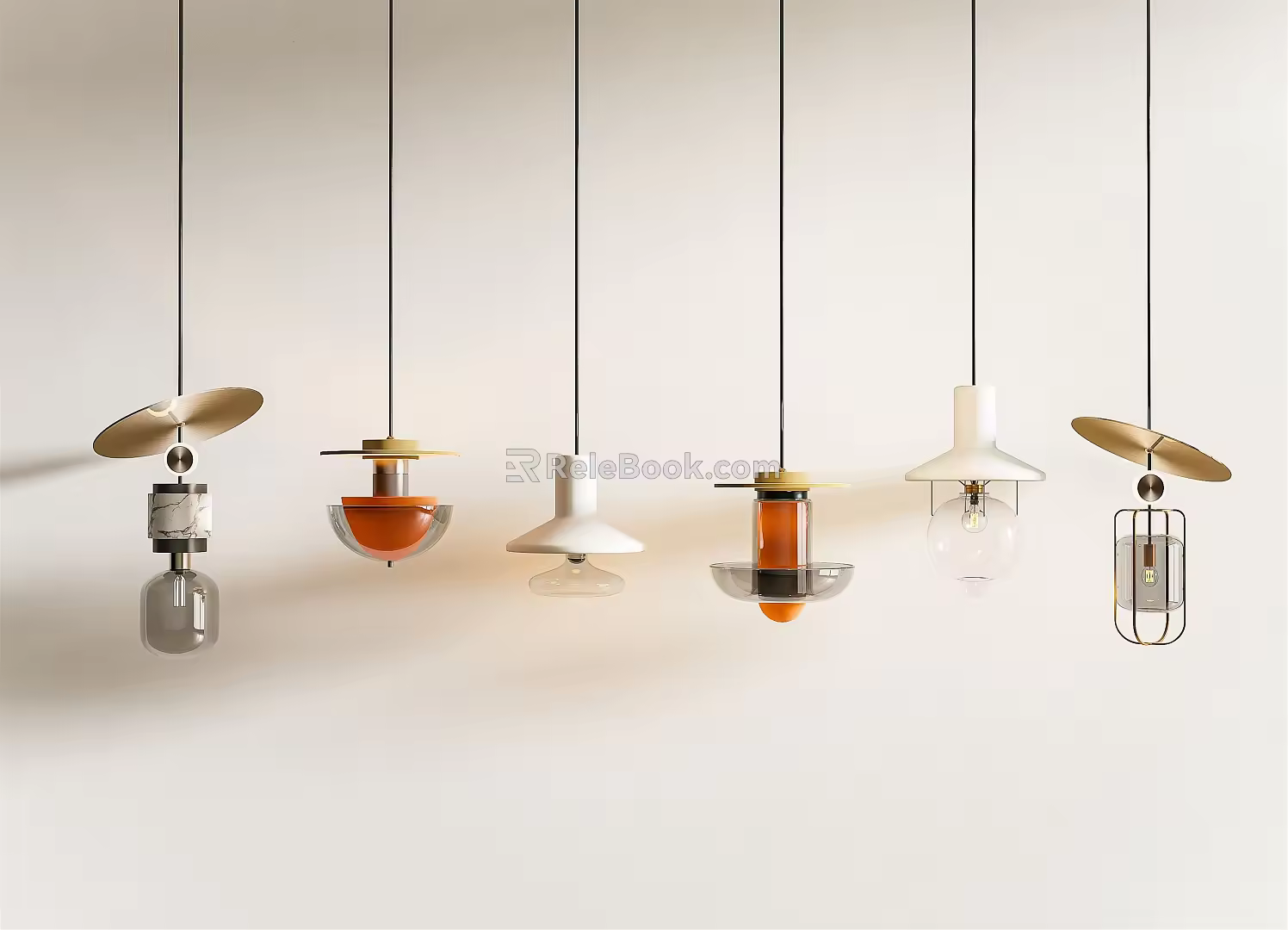 Modern chandelier combination 3d model