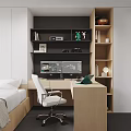 Modern Living and Dining Area with Light Sofa Coffee Table TV and Decorative Paintings