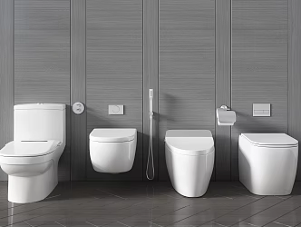 Modern toilet 3d model