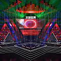 Commercial Stage Equipment For Creative World With LED Display And Lighting Effects