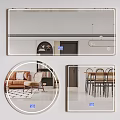 Modern Wall Mirror With Sleek Frame In Contemporary Living Room Interior