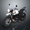 Modern motorcycle two-wheeled motorcycle off-road motorcycle road racing motorcycle 3d model