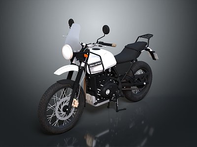 Modern motorcycle two-wheeled motorcycle off-road motorcycle road racing motorcycle 3d model