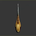 Game Movie Character With Yellow Blue Body Large Eyes Sharp Teeth Antennae And Dorsal Fins