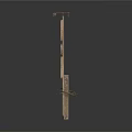 Rustic Wooden Sign With Stacked Wooden Planks And Side Posts Plus Top Crossbar