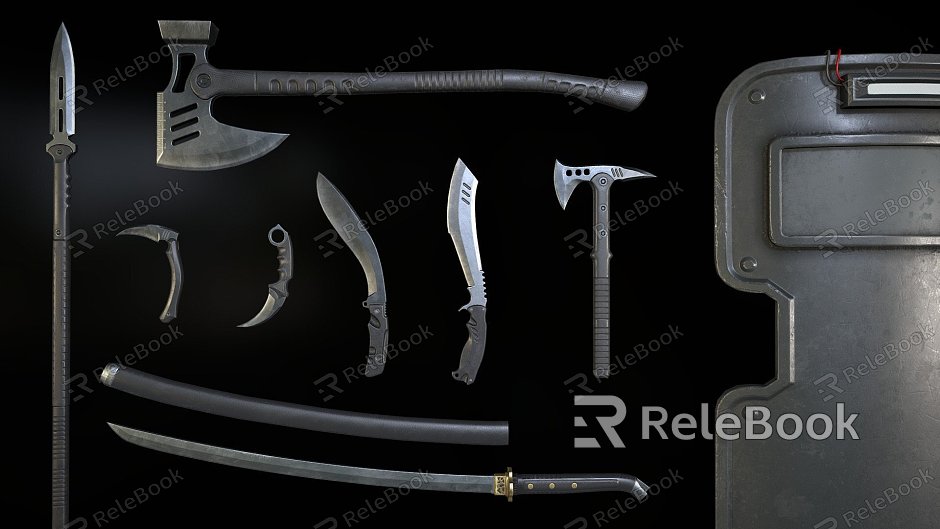 Tactical Melee Weapon Set model