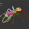 Detailed 3D Ant Model Render With Realistic Body Structure Long Legs And Prominent Mandibles