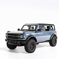 Blue Off Road SUV With Rugged Exterior Design Black Wheels And Modern Styling