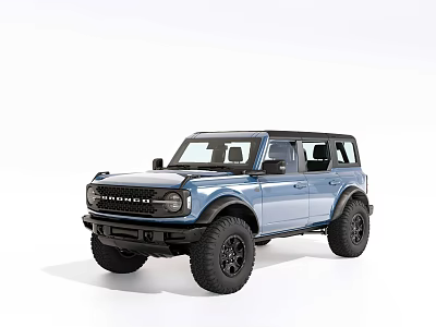Blue Off Road SUV With Rugged Exterior Design Black Wheels And Modern Styling 3d model