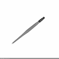 Stainless Steel Tweezers With Black Handle And Anti Slip Grip Fine Pointed Tips