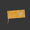 Vintage Yellow Metal Entryway Side Cabinet With Open Door And Interior Storage Shelves