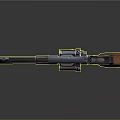Classic Revolver With Wooden Grip And Metallic Cylinder Design Details