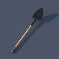 Durable Hardware Tool Shovel With Wooden Handle And Metal Blade For Outdoor Work