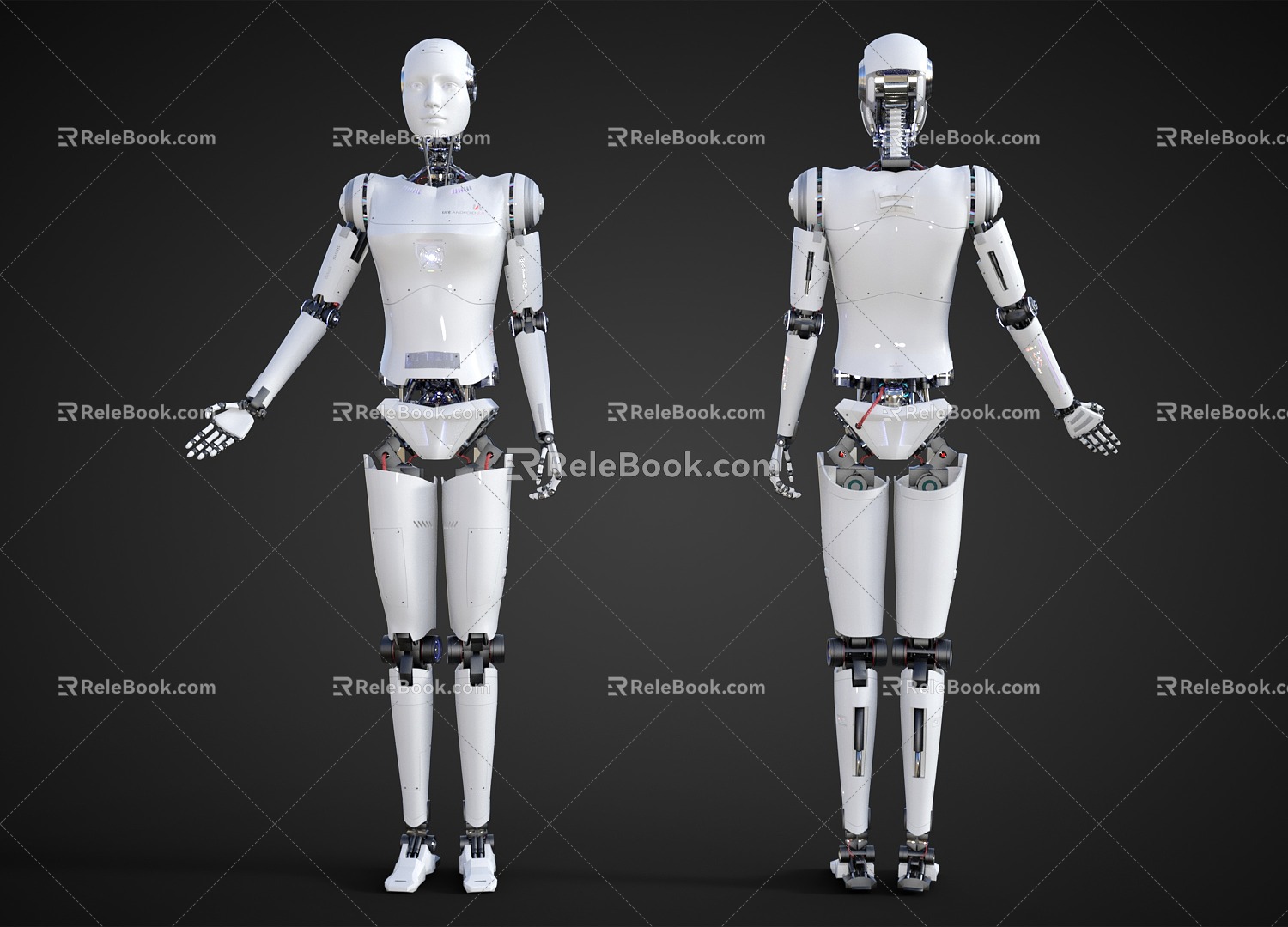 Intelligent robot science and technology sense robot virtual character explanation robot 3d model