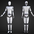 Intelligent robot science and technology sense robot virtual character explanation robot 3d model