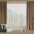 Modern Curtains 3d model