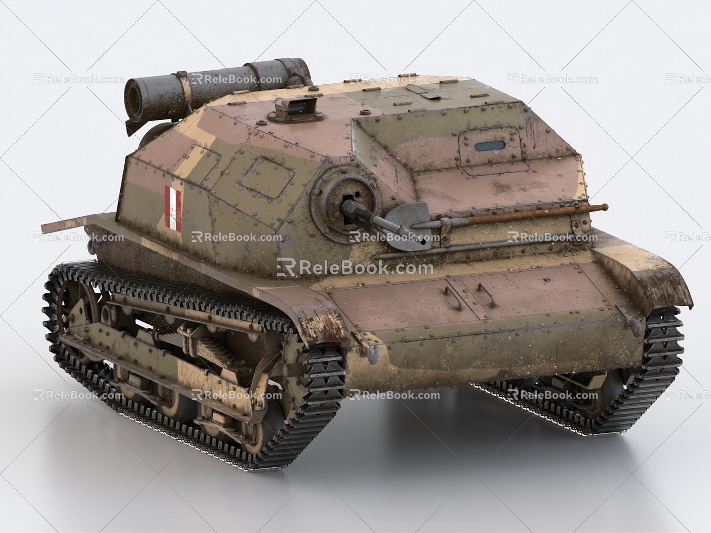 Polish TK3 Tank Polish World War II Tank 3d model