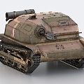 Polish TK3 Tank Polish World War II Tank 3d model