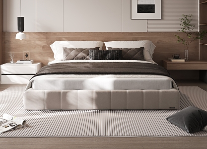 Double bed 3d model