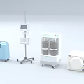 Essential Medical Devices Including IV Stand Monitor Trolley And Sterilizer Unit For Hospital Use