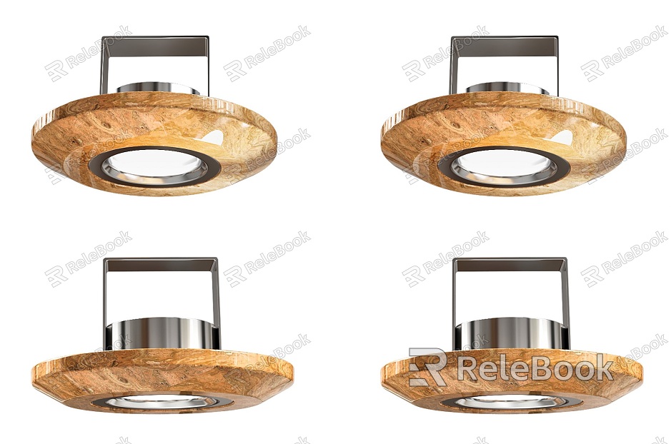 Modern Solid Wood Downlight Spotlight Nordic Embedded Downlight Japanese Style Living Room Solid Wood Downlight Round Log Wind Spotlight ceiling lamp Downlight model