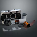 Vintage Canon Film Camera With Detachable Lens Film Rolls And Accessories