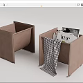 Modern corner table 3d model