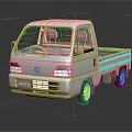 White Honda ATV Truck Model With Simple Design And Open Bed