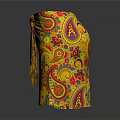 Vibrant Colorful Patterned Summer Shorts For Casual Wear With Paisley Design