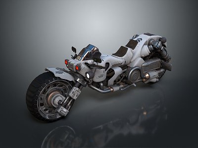 Modern Motorcycle Sci-Fi Motorcycle Cyberpunk Motorcycle Concept Motorcycle 3d model