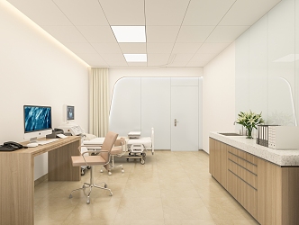 Modern ultrasound department 3d model