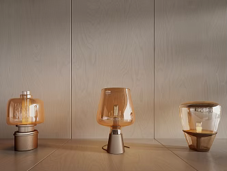 Light Luxury Table Lamp Metal Table Lamp 3d model