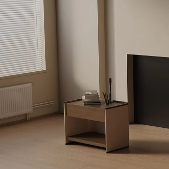 Modern Bedside Cabinet 3d model