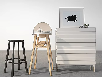 Bar stool 3d model