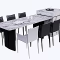 Nakajima counter bar counter operating table dining table and chairs 3d model