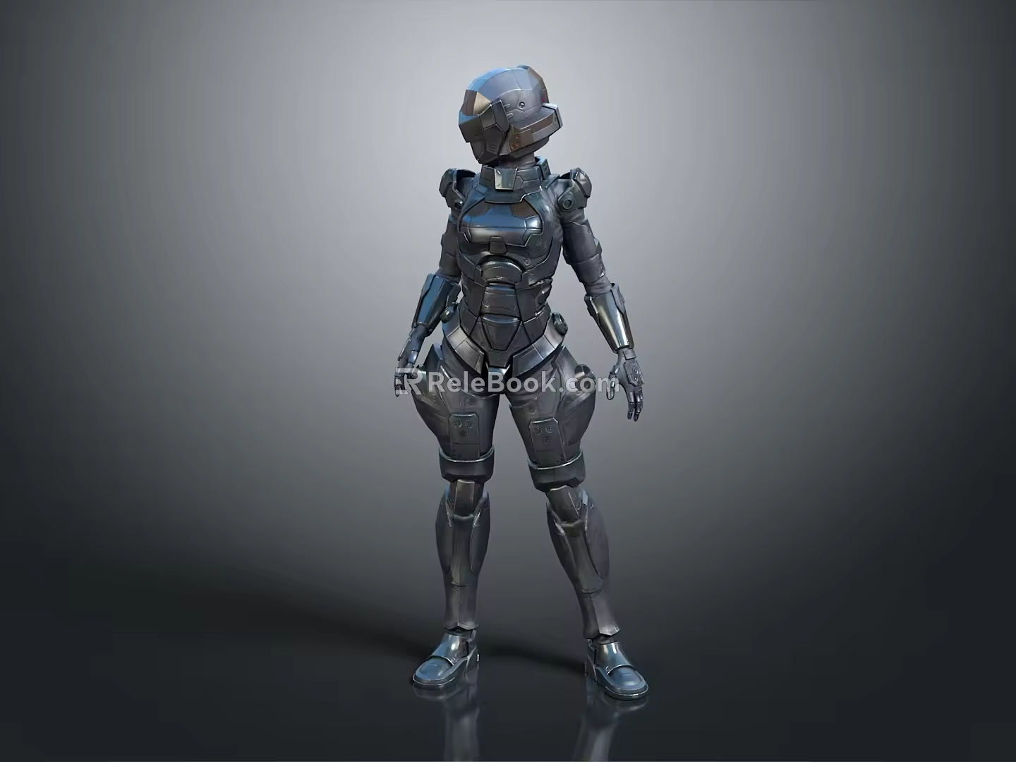 Robot Assistant Small Robot Butler Robot Butler Figure Game Figure 3d model