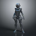 Robot Assistant Small Robot Butler Robot Butler Figure Game Figure 3d model