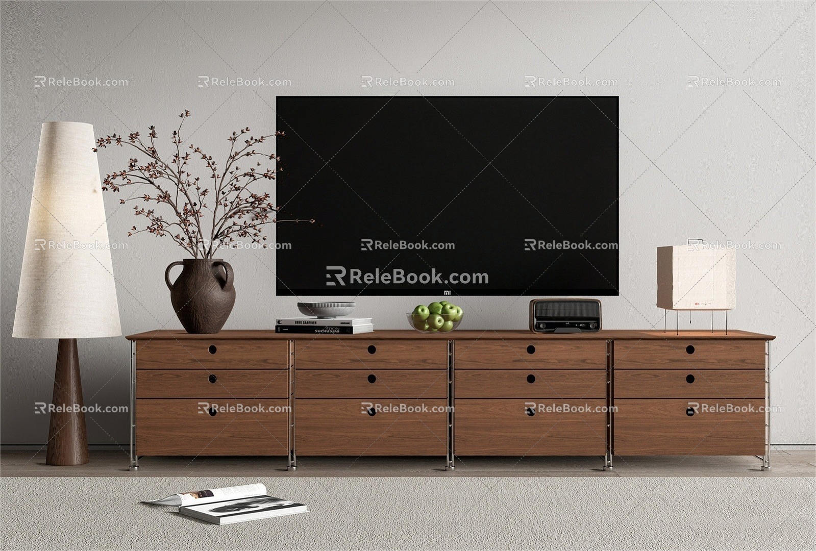 The Middle Ancient Silent TV Cabinet 3d model