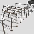 Heavy Duty Vehicle Chassis Frame With Metal Supports And Structural Design