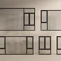 Modern windows casement windows floor-to-ceiling windows bay windows doors and windows 3d model