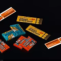 Assorted Colorful Candy Packages with Various Flavors and Brand Logos Displayed