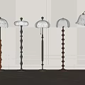 Stylish Floor Lamps With Various Designs White Lampshades And Different Pole Styles