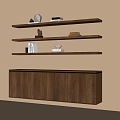 Modern Hanging Sideboard Decorative Cabinet 3d model