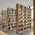 modern library 3d model