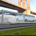 Modern 4S Car Dealership With Bright Glass Showroom And Orderly Outdoor Vehicle Display Zone