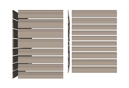 European-style skirting line 3d model