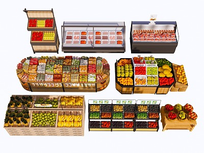 Supermarket Shelf Fresh Freezer Supermarket Freezer Shelf Container Fruit Cabinet model