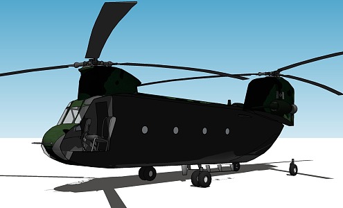 Modern Helicopter Aircraft 3d model