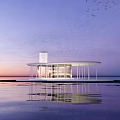Modern Architecture Island View Architecture 3d model
